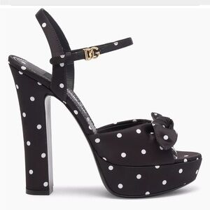 Dolce Gabbana platform polka dot sandals size 6